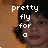 Pixelated image of a person with dark hair against an orange background, featuring white pixelated text reading "pretty fly for a" on the left and "white guy ! !" on the right.