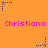 Pixelated orange background with repeated pink text and blue/purple star icons in a pattern