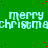 Green background with repeating light blue text 'merry christmas' and scattered red dots, partially cropped on the right.