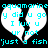 Pixelated cyan text on black background forms two broken heart shapes with repeated phrases inside.