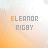 20 identical square displays the name 'ELEANOR RIGBY' in pixelated text over a gradient background shifting from white to orange