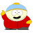 Pixelated cartoon character in red jacket and blue hat with yellow accents, shown across three animation frames with varying arm positions on a white background.