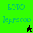 Green and black pixelated icon with 'БНО' text above 'Iepracon', featuring a star symbol that changes from black to green.
