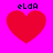 Four red heart shapes on a bright pink background with black text above each heart.