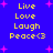 Blue background with yellow text and pink starbursts arranged in two vertical of four lines each