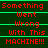 Red pixelated text on dark green background with green horizontal lines, repeating 'Something Went Wrong With This MACHINE!!!' in three