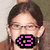 A person with dark hair and glasses appears in six , each showing a different pixelated pink symbol over their face or head