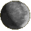 A grayscale animation of a spherical object with shifting light and shadow , showing gradual rotation or surface texture changes