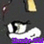 Pixelated static image shows a white and black object with purple accents against dark background, featuring yellow and brown elements in upper right.
