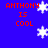Blue background with red text reading 'ANTHONY IS COOL' and white snowflake shapes scattered across the image.