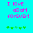 Cyan background with pink pixelated text reading "I LOVE aDAM forever!" and green pixelated plus signs below, two identical frames side-by-side.