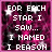 Pixelated text on a pink and black starry background with white stars, arranged in three