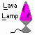 Pixel art collage of a dorm room scene with lava lamps, computer, and two characters interacting on a bed, labeled with text like "Lava Lamp" and "Priceless".