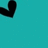 A turquoise background with black heart shapes and text reading 'shanon and alex' in pixelated font.