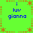 Green background with red dotted borders and asterisks, blue text reading 'luv' and 'gianna', static image.