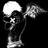 Black-and-white pixelated icon of a skull with wings, showing motion across frames.