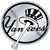 Two side-by-side baseball-themed icons: a circular emblem with 'New York Yankees' text and an interlocking NY logo, both in silver and black tones.