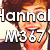 A pixelated image of a person with brown hair wearing a dark jacket over a white shirt, overlaid with text reading "Hannal M367 Loves One Direction" in bold white letters.