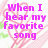 Pixelated pink text on a white background with pink heart outlines and green accents, displaying song lyrics.