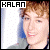 Two side-by-side pixelated images of a person with light brown hair and blue background, each labeled with text above.