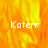 A static image with a fiery orange-yellow background and the text 'Koterr' in white pixelated font across three sections.