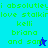 Pixelated text reads 'i absolutley love stalkin kelli briana and sam' on cyan and blue backgrounds with a small star icon.