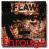 A contact sheet of seven animated frames showing a CD cover with the band name "FLAW" and text overlays changing between "Through The Eyes" and "Eyes" in red or blue.