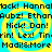 Pixelated text repeats across a cyan and yellow spiral background with no visible animation changes.