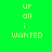 Green background with pixelated text 'ur all i WANTED' in light green, featuring a blue highlight bar that shifts position across frames.