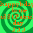 Green spiral background with orange text repeating 'happybday to me and St Patrick day' in four quadrants, each containing three small icons below the text.