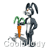 Animated contact sheet of a cartoon rabbit mascot holding a carrot, displayed in 3x3 grid with visible frame-to-frame animation changes.