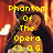 Yellow text 'Phantom Of The Opera <3 O.G.' overlaid on a pixelated image of two figures in an embrace against a red background.