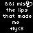 Pixelated text on black background with two side-by-side versions of the phrase "&amp;&amp;i miss the lips that made me fly<3"; left version has a heart symbol replacing 'miss' while right is plain text.
