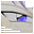 Pixelated anime-style icon showing a character's face with blue eyes and purple hair, featuring subtle animation changes between frames.