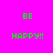 Pixelated green text 'BE' and 'HAPPY!!' on bright pink background with blue rectangular overlays in different positions.