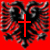 Two side-by-side animated frames of a religious-themed buddy icon featuring crosses and stylized animal motifs on contrasting backgrounds.