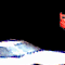 Animated sequence showing a red robotic mask on snow-covered terrain with text overlays and changing positions.