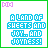 identical pixel art icons featuring cyan text on white backgrounds with green borders, some displaying rainbow or pink accents in the corners