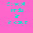 Pixelated text on pink background with green rectangular overlays showing 'School ends in 3 days !!!!!!!!!' variations.