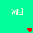 Pixelated green background with four white 'Md' text icons and two heart icons, one red and one brown, in a