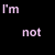 Pixelated black-and-white cat-like figure with pink heart on chest, standing against pink background beneath text reading "I'm not strange" in light purple letters.