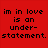 Six colored each display identical pixelated text reading "im in love is an under-statement." on solid backgrounds