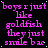 Static image with repeated text in pink and blue on black background, featuring a gray square in bottom-right corner.