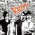 A black-and-white group of people with orange 'PROT' text above them, displayed in a with repeated elements