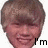 six pixelated headshots with changing text overlays, showing a person with light brown hair and smiling expressions