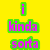 Yellow background with pixelated text and a red heart symbol; text reads 'i kinda sorta on you have a HUGE CRUSH' in various colors and fonts.