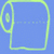 A static pixelated icon with a light blue background and a green outline of a head shape containing an eye-like symbol.