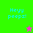 A four- displays 'Heyy peepz!' text with a star icon changing color between