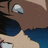 A 2x2 contact sheet of a pixelated anime-style character with yellow text on blue backgrounds, showing partial facial features and romantic phrases.