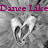 Animated grayscale image with pink text reading "Dance Like Nobody's Watching" over a heart-shaped hand gesture.